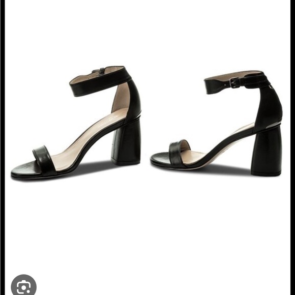 stuart weitzman partlynude sandals in black - Picture 2 of 8